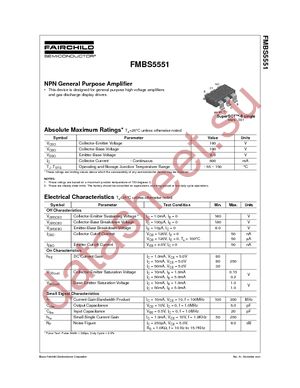 FMBS5551 datasheet  